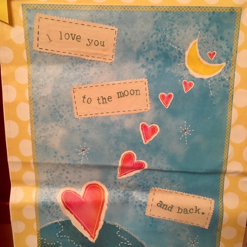 Transpac “I Love you to the moon...” wall hanging